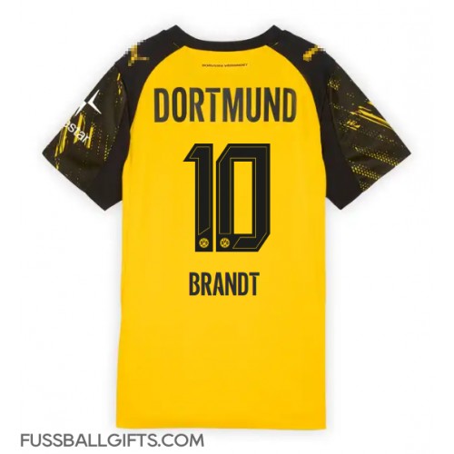 Borussia Dortmund Julian Brandt #10 Fußballbekleidung Heimtrikot Damen 2025-26 Kurzarm